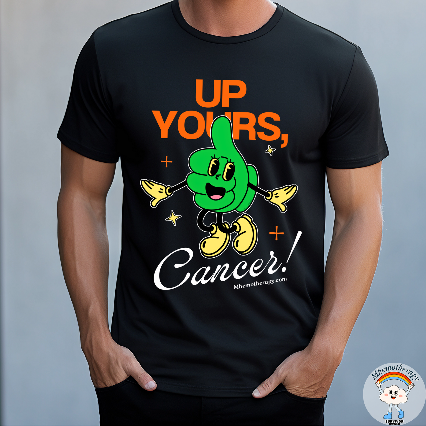 Up Yours, Cancer! Retro Adult Unisex Tee