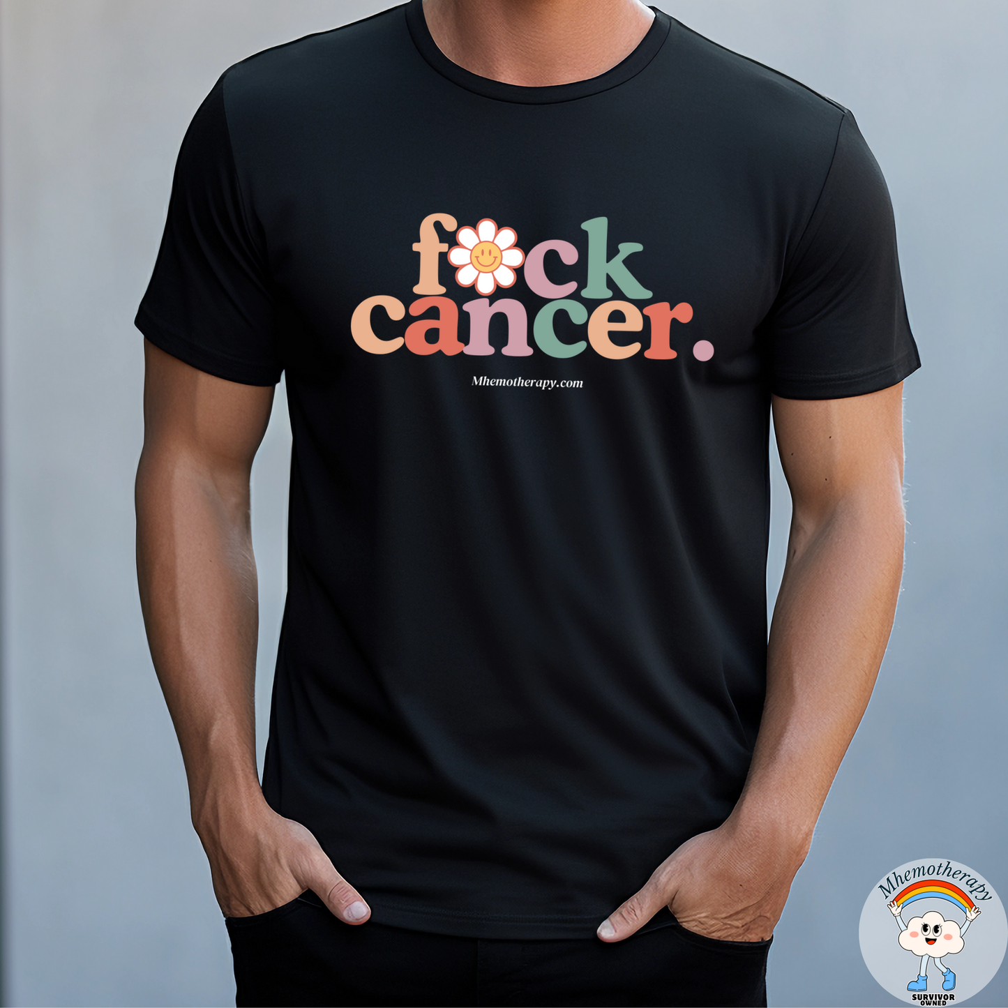 F*ck Cancer Retro Adult Unisex Tee