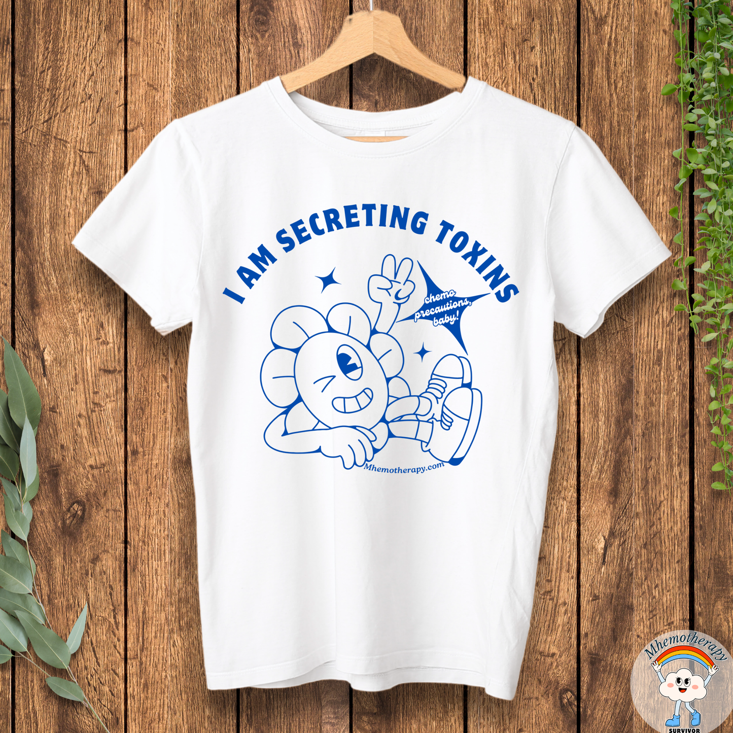 I Am Secreting Toxins Chemo Precautions Retro Adult Unisex Tee