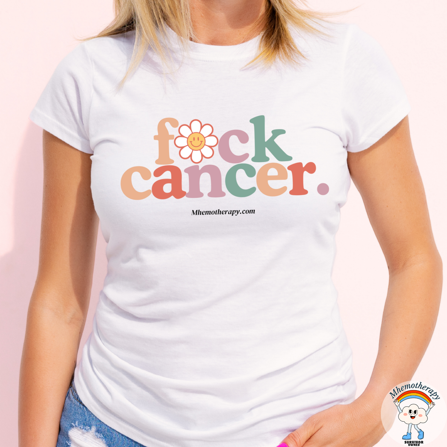 F*ck Cancer Retro Adult Unisex Tee