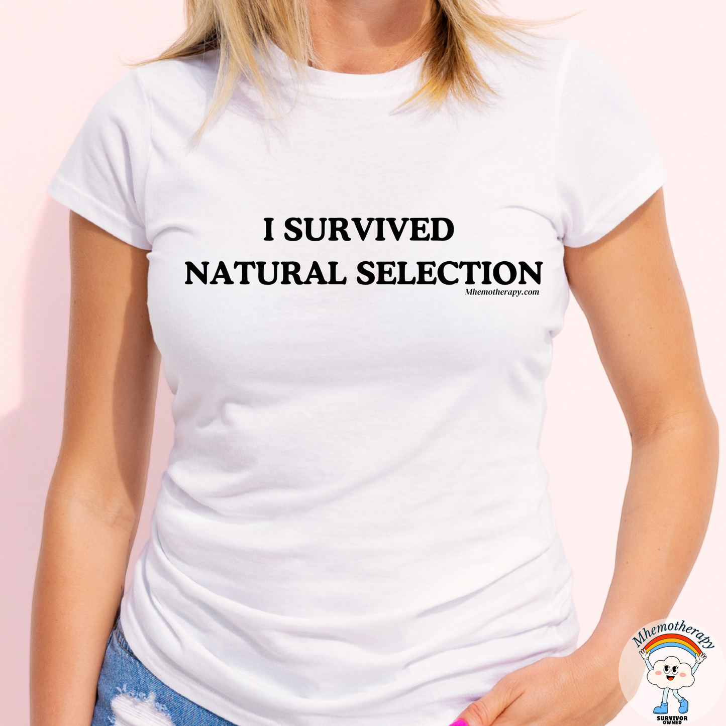 I Survived Natural Selection Adult Unisex Statement Tee